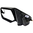 Driver Side Mirror, Power Adjust, Manual Folding, Heated, Textured Black, No Signal Light, No Memory, No Puddle Light, No Auto-Dimming, With Blind Spot Glass