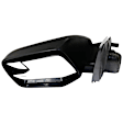 Driver Side Mirror, Power Adjust, Manual Folding, Heated, Textured Black, No Signal Light, No Memory, No Puddle Light, No Auto-Dimming, With Blind Spot Glass