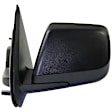 Driver Side Mirror, Power Adjust, Manual Folding, Heated, Textured Black, No Signal Light, No Memory, No Puddle Light, No Auto-Dimming, With Blind Spot Glass