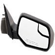 Passenger Side Mirror, Power Adjust, Non-Heated, Textured Black, Manual Folding, No Signal Light, with Blind Spot Glass, No Memory, No Puddle Light, No Auto-Dimming