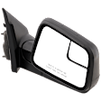 Passenger Side Mirror, Power Adjust, Non-Heated, Manual Folding, Textured Black, No Signal Light, No Memory, No Puddle Light, No Auto-Dim, With Blind Spot Glass