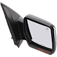 Passenger Side Mirror, Power Adjust, Heated, Power Folding, Paintable, In-housing Signal Light, With Memory, With Puddle Light, No Auto-Dim, No Blind Spot Feature