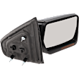 Passenger Side Mirror, Power Adjust, Heated, Power Folding, Paintable, In-housing Signal Light, With Memory, With Puddle Light, No Auto-Dim, No Blind Spot Feature