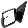 Driver Side Mirror, Power Adjust, Heated, Power Folding, Chrome, In-housing Signal Light, With Memory, With Puddle Light, No Auto-Dim, With Blind Spot Glass