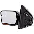 Driver Side Mirror, Power Adjust, Heated, Power Folding, Chrome, In-housing Signal Light, With Memory, With Puddle Light, No Auto-Dim, With Blind Spot Glass