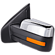 Driver Side Mirror, Power Adjust, Heated, Power Folding, Chrome, In-housing Signal Light, With Memory, With Puddle Light, No Auto-Dim, With Blind Spot Glass
