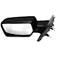 Driver Side Mirror, Power Adjust, Heated, Power Folding, Textured Black, In-housing Signal Light, No Memory, With Puddle Light, No Auto-Dim, No Blind Spot Feature