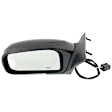 Driver Side Mirror, Power Adjust, Manual Folding, Heated, Paintable, No Signal Light, No Memory, No Puddle Light, No Auto-Dimming, No Blind Spot Feature