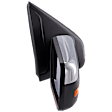 Passenger Side Mirror, Power Adjust, Heated, Power Folding, Chrome, In-housing Signal Light, With Memory, With Puddle Light, No Auto-Dim, No Blind Spot Feature
