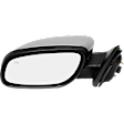 Driver Side Mirror, Power Adjust, Heated, Manual Folding, Chrome, No Signal Light, With Memory, With Puddle Light, No Auto-Dimming, No Blind Spot Feature