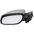 Driver Side Mirror, Power Adjust, Heated, Manual Folding, Chrome, No Signal Light, With Memory, With Puddle Light, No Auto-Dimming, No Blind Spot Feature