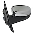 Driver Side Mirror, Power Adjust, Heated, Manual Folding, Chrome, No Signal Light, With Memory, With Puddle Light, No Auto-Dimming, No Blind Spot Feature