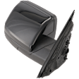 Passenger Side Mirror, Power Adjust, Manual Folding, Heated, Paintable, No Signal Light, No Memory, No Puddle Light, No Auto-Dimming, With Blind Spot Glass
