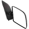 3-bolt mount, Passenger Side Mirror, Manual Adjust, Non-Heated, Manual Folding, Textured Black, No Signal Light, No Memory, No Puddle Light, No Auto-Dimming, No Blind Spot Feature