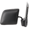 3-bolt mount, Passenger Side Mirror, Manual Adjust, Non-Heated, Manual Folding, Textured Black, No Signal Light, No Memory, No Puddle Light, No Auto-Dimming, No Blind Spot Feature