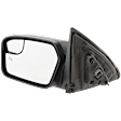 2012 Ford Fusion - Driver Side Mirror, Power Adjust, Heated, Textured Black, Non-Folding, No Signal Light, With Blind Spot Glass, No Memory, No Puddle Light, No Auto-Dim