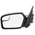 2012 Ford Fusion - Driver Side Mirror, Power Adjust, Heated, Textured Black, Non-Folding, No Signal Light, With Blind Spot Glass, No Memory, No Puddle Light, No Auto-Dim