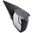 2011-2012 Ford Fusion - Passenger Side Mirror, Power Adjust, Non-Folding, Heated, Textured Black, No Signal Light, No Memory, No Puddle Light, No Auto-Dimming, With Blind Spot Glass