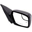Passenger Side Mirror, Power Adjust, Non-Folding, Heated, Textured Black, No Signal Light, No Memory, With Puddle Light, No Auto-Dimming, With Blind Spot Glass