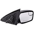 Passenger Side Mirror, Power Adjust, Non-Folding, Heated, Textured Black, No Signal Light, No Memory, With Puddle Light, No Auto-Dimming, With Blind Spot Glass
