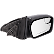 2011-2012 Ford Fusion - Passenger Side Mirror, Power Adjust, Non-Folding, Heated, Paintable, No Signal Light, No Memory, With Puddle Light, No Auto-Dimming, With Blind Spot Glass