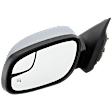 Driver Side Mirror, Power Adjust, Heated, Manual Folding, Chrome, No Signal Light, With Memory, With Puddle Light, No Auto-Dim, With Blind Spot Glass