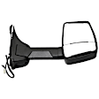 4-bolt mount, Passenger Side Towing Mirror, Power Adjust, Heated, Manual Folding, Textured Black, No Signal Light, No Memory, No Puddle Light, No Auto-Dimming, No Blind Spot Feature