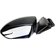 Driver Side Mirror, Power Adjust, Manual Folding, Non-Heated, Paintable, In-housing Signal Light, No Memory, No Puddle Light, No Auto-Dimming, With Blind Spot Glass