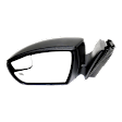 2012-2014 Ford Focus - Driver Side Mirror, Power Adjust, Manual Folding, Heated, Paintable, In-housing Signal Light, No Memory, No Puddle Light, No Auto-Dimming, With Blind Spot Glass