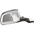 Passenger Side Mirror, Non-Towing, Power Adjust, Manual Folding, Non-Heated, Chrome, No Signal Light, No Memory, No Puddle Light, No Auto-Dimming, No Blind Spot Feature