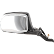 Passenger Side Mirror, Non-Towing, Power Adjust, Manual Folding, Non-Heated, Chrome, No Signal Light, No Memory, No Puddle Light, No Auto-Dimming, No Blind Spot Feature