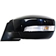Driver Side Mirror, Power Adjust, Manual Folding, Heated, Paintable, In-housing Signal Light, No Memory, With Puddle Light, No Auto-Dimming, With Blind Spot Glass