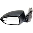 Driver Side Mirror, Power Adjust, Manual Folding, Heated, Textured Black, No Signal Light, No Memory, No Puddle Light, No Auto-Dimming, No Blind Spot Feature