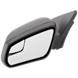Driver Side Mirror, Power Adjust, Non-Heated, Non-Folding, With 1 Paintable and 1 Textured Black Cap, No Signal Light, No Memory, No Puddle Light, No Auto-Dim, With Blind Spot Glass