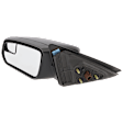 Driver Side Mirror, Power Adjust, Non-Heated, Non-Folding, With 1 Paintable and 1 Textured Black Cap, No Signal Light, No Memory, No Puddle Light, No Auto-Dim, With Blind Spot Glass
