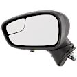 Driver Side Mirror, Power Adjust, Manual Folding, Non-Heated, Paintable, In-housing Signal Light, No Memory, No Puddle Light, No Auto-Dimming, With Blind Spot Glass