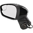 Driver Side Mirror, Power Adjust, Manual Folding, Non-Heated, Paintable, In-housing Signal Light, No Memory, No Puddle Light, No Auto-Dimming, With Blind Spot Glass
