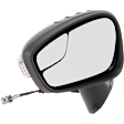 Driver Side Mirror, Power Adjust, Manual Folding, Non-Heated, Paintable, In-housing Signal Light, No Memory, No Puddle Light, No Auto-Dimming, With Blind Spot Glass