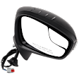 Passenger Side Mirror, Power, Manual Folding, Non-Heated, Paintable, In-housing Signal Light, No Memory, No Puddle Light, No Auto-Dimming, With Blind Spot Glass