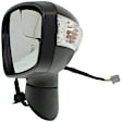 Passenger Side Mirror, Power Adjust, Manual Folding, Heated, Paintable, In-housing Signal Light, No Memory, No Puddle Light, No Auto-Dimming, With Blind Spot Glass