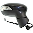 Passenger Side Mirror, Power Adjust, Manual Folding, Heated, Paintable, In-housing Signal Light, No Memory, No Puddle Light, No Auto-Dimming, With Blind Spot Glass