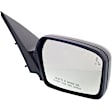 Passenger Side Mirror, Power Adjust, Non-Folding, Heated, With 1 Paintable and 1 Textured Black Cap, No Signal Light, No Memory, With Puddle Light, No Auto-Dimming, With BSD in Glass