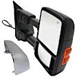 Passenger Side Towing Mirror, Power Adjust, Heated, Power Folding, With 1 Chrome and 1 Paintable Cap, In-housing Signal Light, With Memory, No Puddle Light, No Auto-Dimming, No Blind Spot Feature