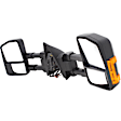 2016 Ford F-250 Super Duty - Driver and Passenger Side Towing Mirror, Manual Adjust, Heated, Textured Black, Manual Folding, In-housing Signal Light, No Blind Spot Feature, No Memory, No Puddle Light, No Auto-Dim, Crew Cab Pickup