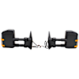 2016 Ford F-250 Super Duty - Driver and Passenger Side Towing Mirror, Manual Adjust, Heated, Textured Black, Manual Folding, In-housing Signal Light, No Blind Spot Feature, No Memory, No Puddle Light, No Auto-Dim, Crew Cab Pickup