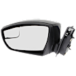 2018 Ford Focus - Driver Side Mirror, Power Adjust, Non-Heated, Paintable, Manual Folding, In-housing Signal Light, With Blind Spot Glass, No Memory, No Puddle Light, No Auto-Dimming