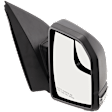 Passenger Side Mirror, Power Adjust, Heated, Manual Folding, Textured Black, In-housing Signal Light, No Memory, No Puddle Light, No Auto-Dim, With Blind Spot Glass