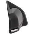 Passenger Side Mirror, Power Adjust, Heated, Manual Folding, Textured Black, In-housing Signal Light, No Memory, No Puddle Light, No Auto-Dim, With Blind Spot Glass