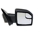 Passenger Side Mirror, Power Adjust, Heated, Manual Folding, Textured Black, In-housing Signal Light, No Memory, No Puddle Light, No Auto-Dim, With Blind Spot Glass