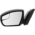 Sedan Driver Side Mirror, Power Adjust, Non-Heated, Manual Folding, Textured Black, No Signal Light, No Memory, No Puddle Light, No Auto-Dim, With Blind Spot Glass